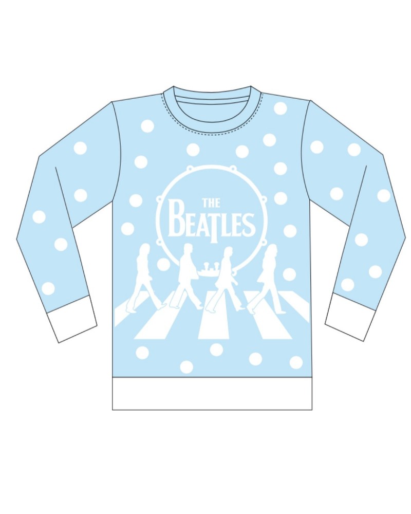 The Beatles Abbey Road Holiday Jacquard Knit Sweater $33.00 Sweatshirts