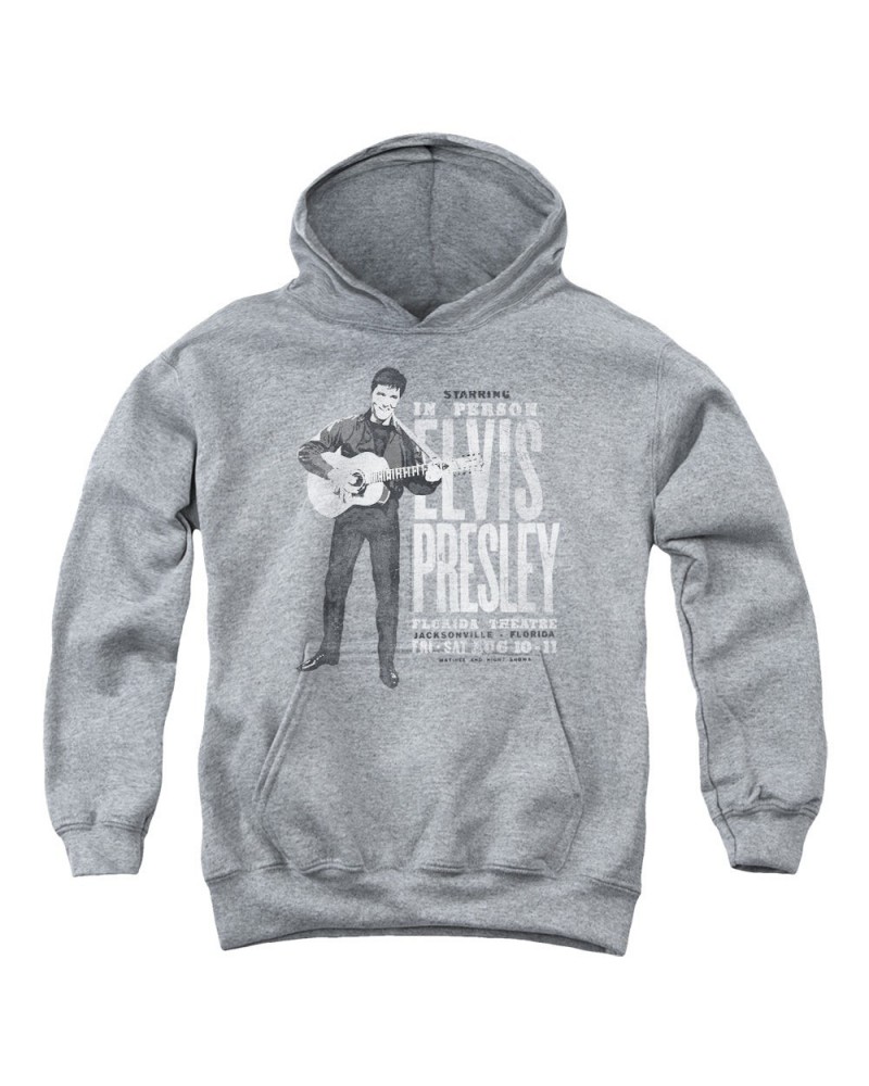 Elvis Presley Youth Hoodie | IN PERSON Pull-Over Sweatshirt $9.86 Sweatshirts