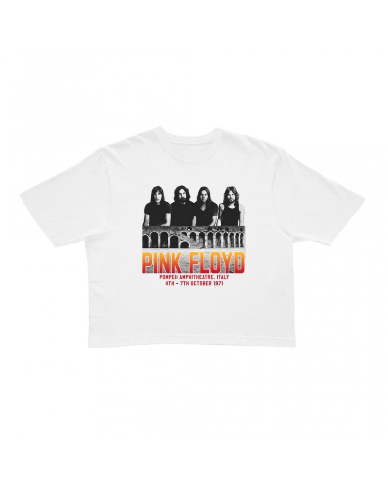 Pink Floyd Ladies' Crop Tee | Pompeii Concert Photo Promotion Crop T-shirt $12.67 Shirts