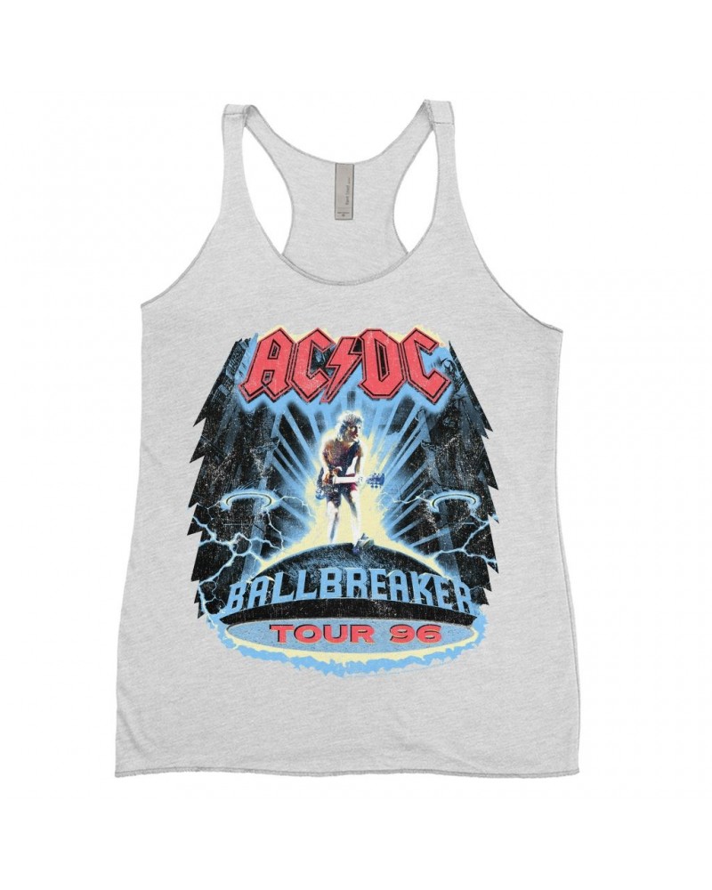 AC/DC Ladies' Tank Top | Ballbreaker Tour '96 Distressed Shirt $14.48 Shirts