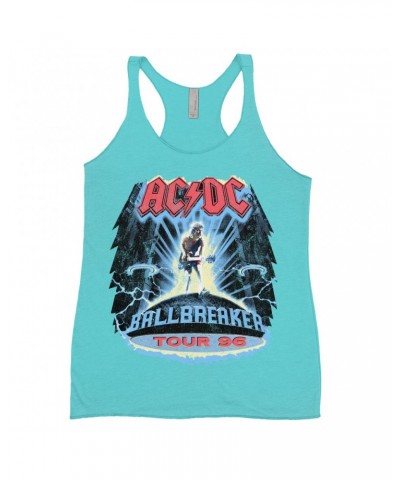 AC/DC Ladies' Tank Top | Ballbreaker Tour '96 Distressed Shirt $14.48 Shirts