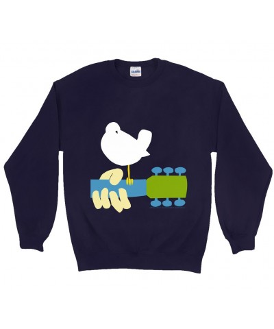 Woodstock Sweatshirt | Bird And Guitar Sweatshirt $16.78 Sweatshirts