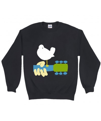 Woodstock Sweatshirt | Bird And Guitar Sweatshirt $16.78 Sweatshirts