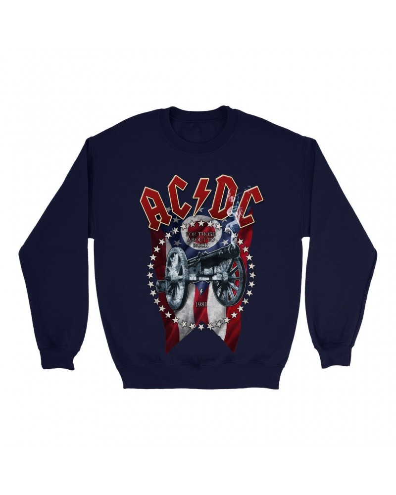 AC/DC Sweatshirt | Ohio For Those About To Rock 1981 Sweatshirt $17.13 Sweatshirts