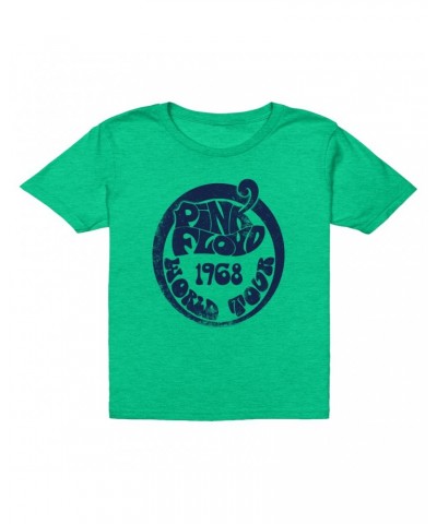 Pink Floyd Kids T-Shirt | Groovy 1968 World Tour Design Distressed Kids T-Shirt $8.73 Kids