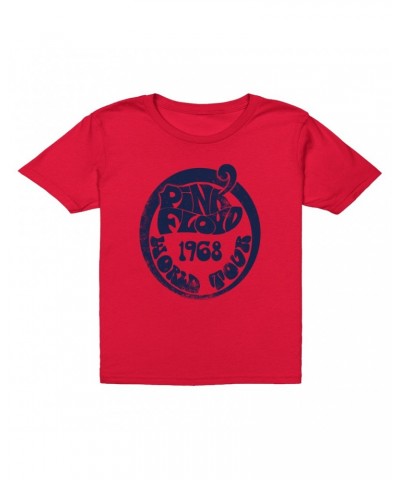 Pink Floyd Kids T-Shirt | Groovy 1968 World Tour Design Distressed Kids T-Shirt $8.73 Kids