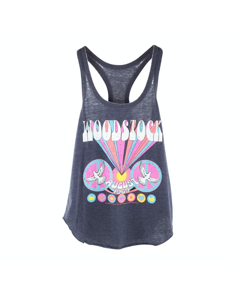 Woodstock August 1969 Doves Peace Signs Tank $1.90 Shirts