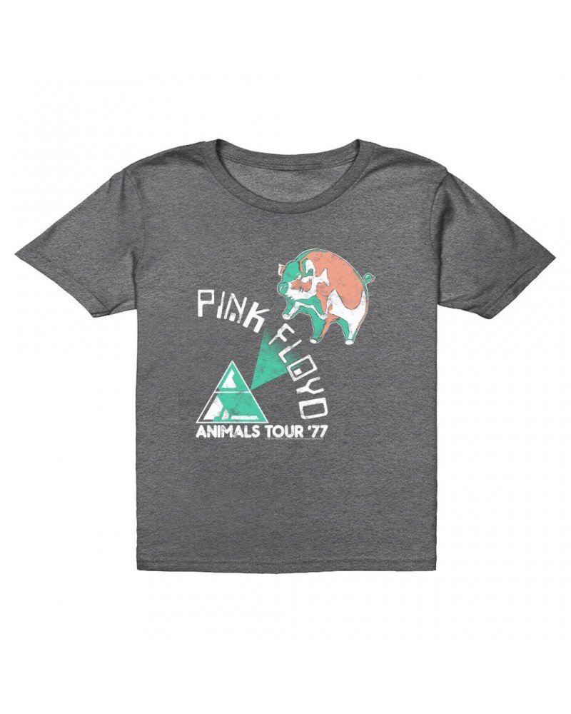 Pink Floyd Kids T-Shirt | Pastel Animals '77 Tour Kids T-Shirt $12.23 Kids