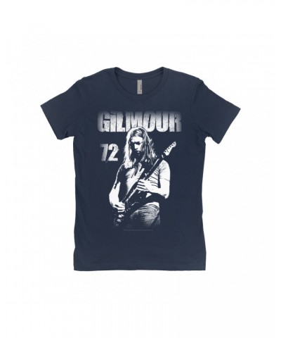 David Gilmour Ladies' Boyfriend T-Shirt | White Gilmour 72 Distressed Shirt $11.98 Shirts