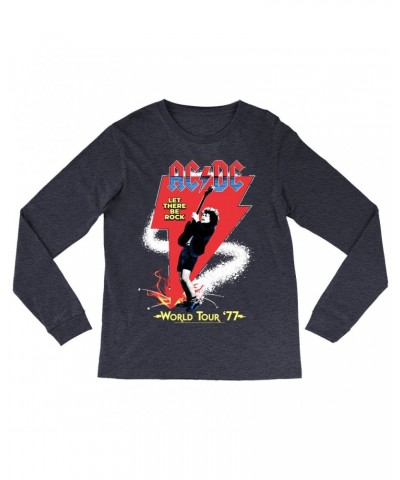 AC/DC Long Sleeve Shirt | Let There Be Rock World Tour 1977 Shirt $12.28 Shirts