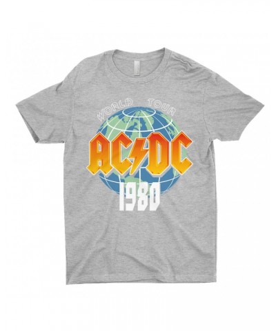 AC/DC T-Shirt | 1980 Globe World Tour Shirt $9.73 Shirts