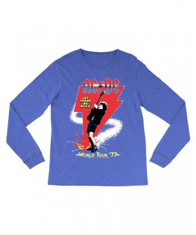 AC/DC Long Sleeve Shirt | Let There Be Rock World Tour 1977 Shirt $12.28 Shirts