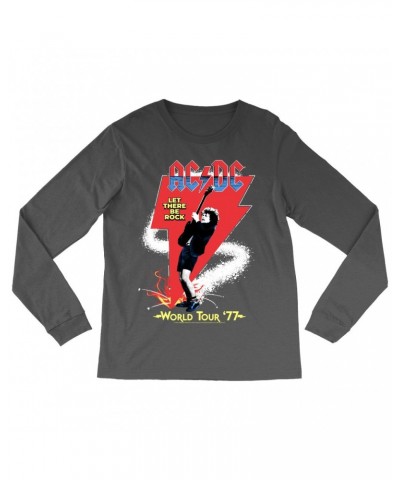 AC/DC Long Sleeve Shirt | Let There Be Rock World Tour 1977 Shirt $12.28 Shirts