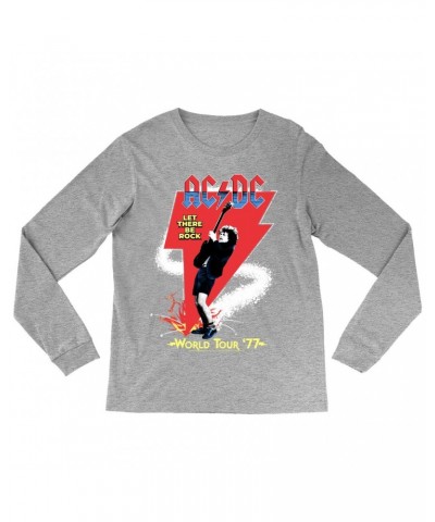 AC/DC Long Sleeve Shirt | Let There Be Rock World Tour 1977 Shirt $12.28 Shirts