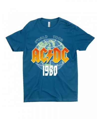 AC/DC T-Shirt | 1980 Globe World Tour Shirt $9.73 Shirts