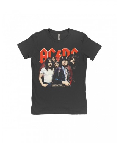 AC/DC Ladies' Boyfriend T-Shirt | Highway To Hell Album Group Image Shirt $8.48 Shirts