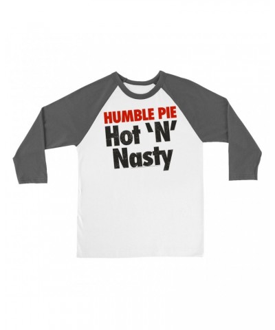 Humble Pie 3/4 Sleeve Baseball Tee | Hot N' Nasty Distressed Logo Shirt $10.48 Shirts