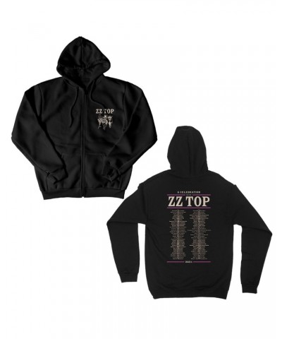 ZZ Top 2021 A Celebration With ZZ Top Hoodie $30.75 Sweatshirts