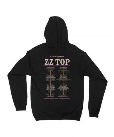 ZZ Top 2021 A Celebration With ZZ Top Hoodie $30.75 Sweatshirts