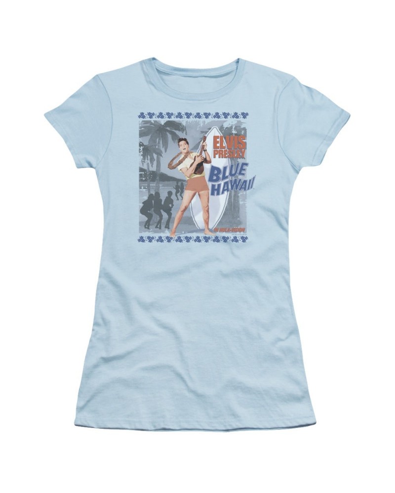 Elvis Presley Juniors Shirt | BLUE HAWAII POSTER Juniors T Shirt $6.12 Shirts