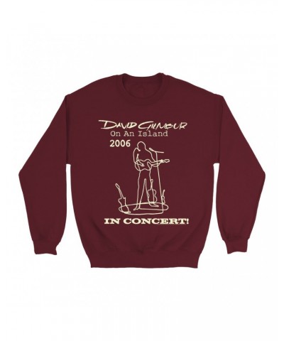 David Gilmour Sweatshirt | On An Island In Concert 2006 Sweatshirt $15.38 Sweatshirts