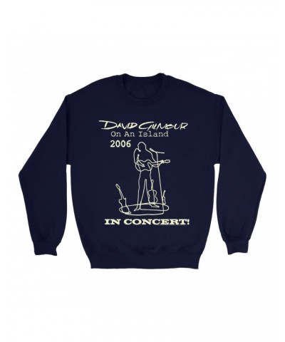 David Gilmour Sweatshirt | On An Island In Concert 2006 Sweatshirt $15.38 Sweatshirts