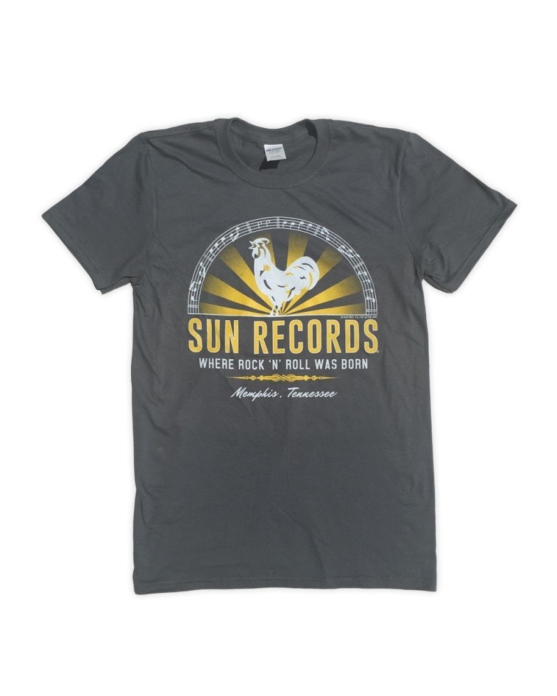 Sun Records Sun Half Logo Charcoal Tee $11.75 Shirts