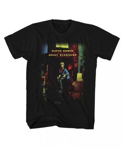 David Bowie T-Shirt | The Rise and Fall of Ziggy Stardust And The Spiders From Mars Album Art Shirt $4.31 Shirts