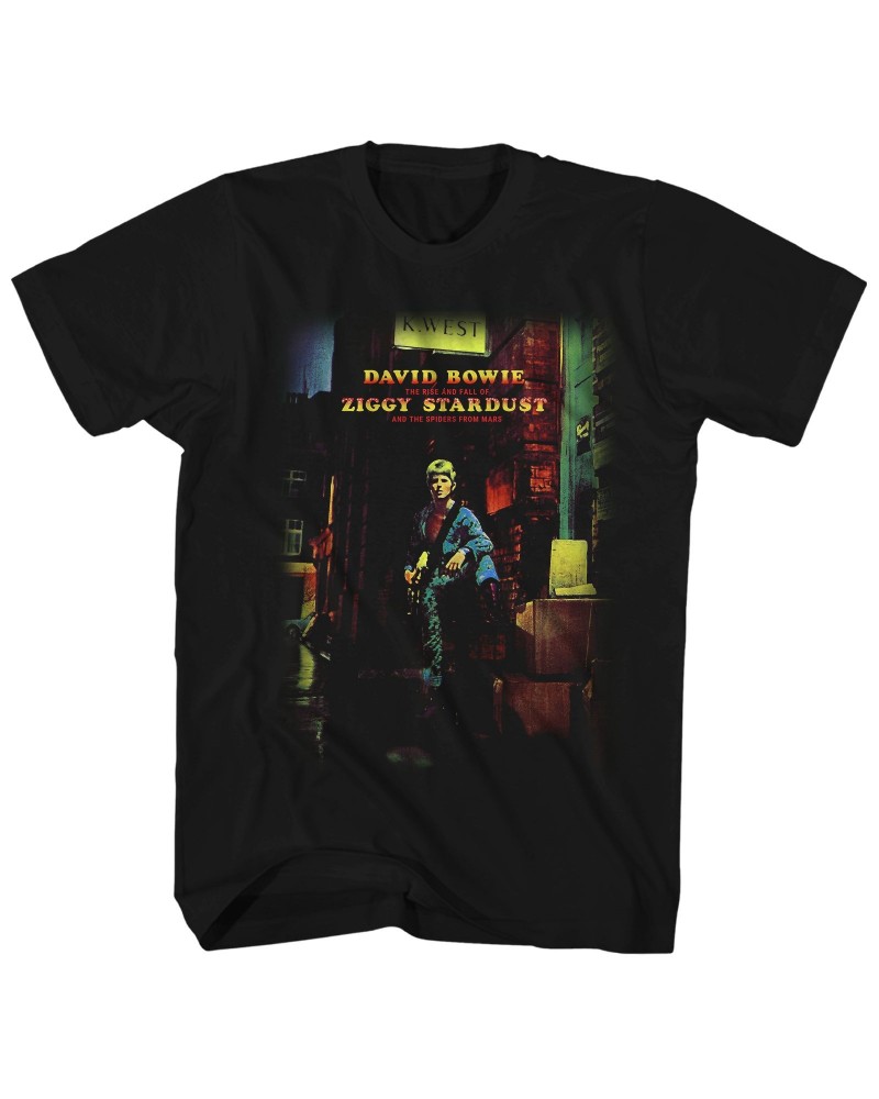 David Bowie T-Shirt | The Rise and Fall of Ziggy Stardust And The Spiders From Mars Album Art Shirt $4.31 Shirts