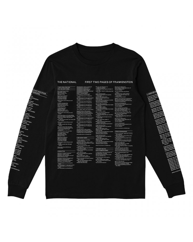 The National Lyrics Longsleeve $20.25 Shirts