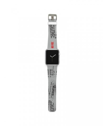 AC/DC Lyrics Silicone Watch Band $10.54 Accessories