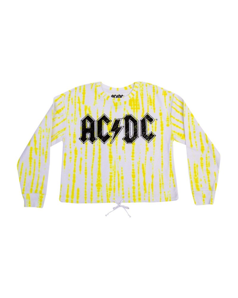 AC/DC Front Tie Ladies Crew Neck Sweatshirt $8.60 Sweatshirts