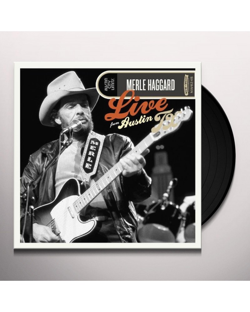 Merle Haggard Live From Austin TX Vinyl Record $9.40 Vinyl