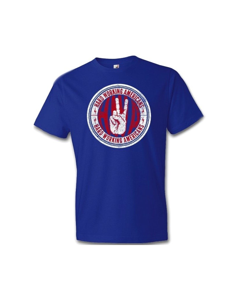 Hard Working Americans Blue/Red/White Union Logo T-shirt $12.50 Shirts