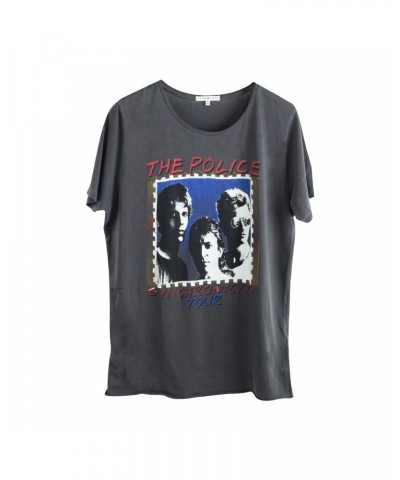 The Police Synchonicity Tour Dark Blue Stamp Faces T-Shirt $6.30 Shirts