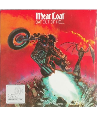 Meat Loaf BAT OUT OF HELL (CLEAR CLASSIC VINYL) Vinyl Record $13.32 Vinyl