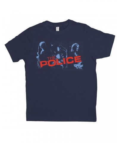 The Police Kids T-Shirt | Band Photo And Logo Red Kids Shirt $8.26 Kids