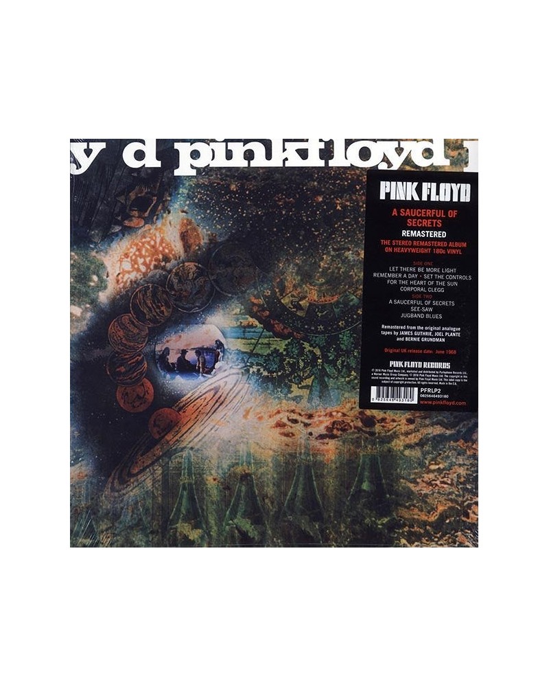 Pink Floyd LP - A Saucerful Of Secrets (180g) (Vinyl) $21.32 Vinyl