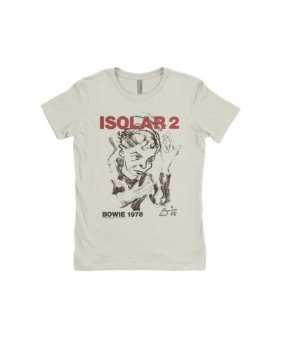 David Bowie Ladies' Boyfriend T-Shirt | Isolar 2 1978 Concert Poster Shirt $10.98 Shirts