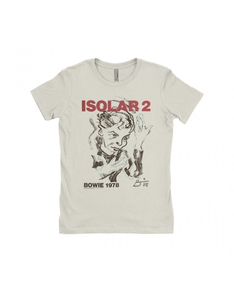 David Bowie Ladies' Boyfriend T-Shirt | Isolar 2 1978 Concert Poster Shirt $10.98 Shirts