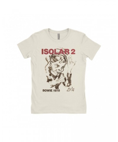 David Bowie Ladies' Boyfriend T-Shirt | Isolar 2 1978 Concert Poster Shirt $10.98 Shirts