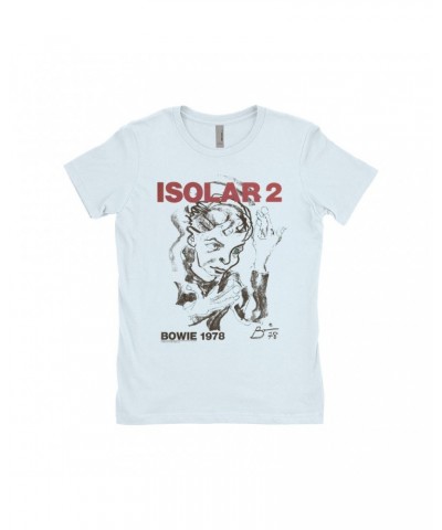 David Bowie Ladies' Boyfriend T-Shirt | Isolar 2 1978 Concert Poster Shirt $10.98 Shirts