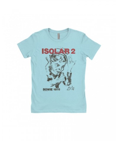 David Bowie Ladies' Boyfriend T-Shirt | Isolar 2 1978 Concert Poster Shirt $10.98 Shirts