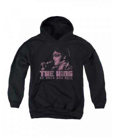 Elvis Presley Youth Hoodie | THE KING Pull-Over Sweatshirt $12.47 Sweatshirts