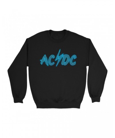 AC/DC Sweatshirt | Electric Logo Sweatshirt $10.49 Sweatshirts