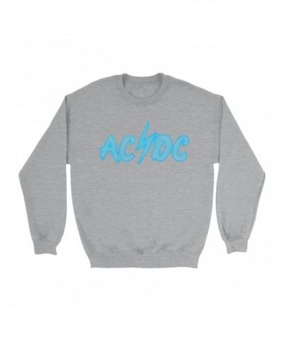 AC/DC Sweatshirt | Electric Logo Sweatshirt $10.49 Sweatshirts