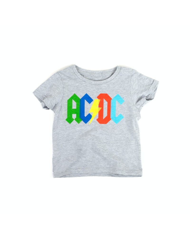 AC/DC Multicolor Logo Grey T-shirt $1.70 Shirts